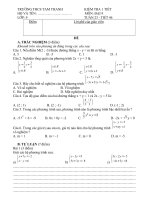 dai 9 tuan 23 de 1  ngân hàng đề  huỳnh văn liễm  trường thcs tam thanh