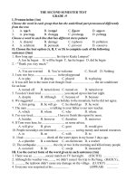 đe thi hk21314  ngoại ngữ 9  lê phước hải  thư viện giáo dục tỉnh quảng trị