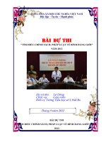 Bài dự thi tìm hiểu Bình đẳng giới năm 2012