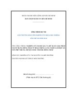 Nghiên cứu đánh giá và đề xuất giải pháp tái sử dụng dòng thải từ hoạt động làng nghề làm bột xã tân phú trung châu thành tỉnh đồng tháp 