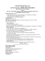 Chủ đề Thực vật.  CĐN 2 Một số loại quả. Đề tài NHẬN BIẾT MỐI QUAN HỆ HƠN KÉM TRONG PHẠM VI 9 TẠO NHÓM CÓ SỐ LƯỢNG 9