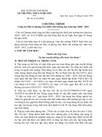 CHƯƠNG TRÌNH CÔNG TÁC ĐỘI NĂM HỌC  2020 - 2021