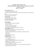 Chủ đề Trường mầm non. CĐN3 Mùa thu. Bài dạy GDAN Gác trăng