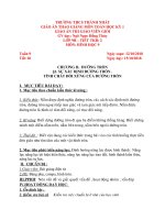 Hình học 9. Chương I. §5. Ứng dụng thực tế các tỉ số lượng giác của góc nhọn. Thực hành ngoài trời