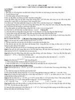 Đề cương ôn tập hk 1 năm học 2014-2014