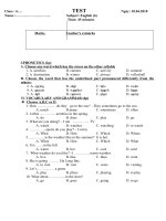 test anh 6  tiếng anh 6  võ thị thùy linh  website tiếng anh