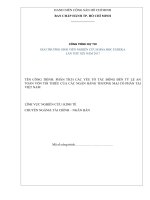 Phân tích các yếu tố tác động đến tỷ lệ an toàn vốn tối thiểu của các ngân hàng thương mại cổ phần tại việt nam 