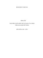 chuẩn ktkn anh 6  ngoại ngữ 6  hồ thị kim liên  thư viện giáo dục tỉnh quảng trị