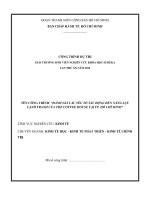 Đánh giá các yếu tố tác động đến năng lực cạnh tranh của the coffee house tại TP HCM 