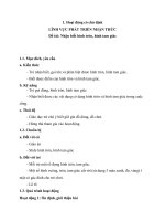 Chủ đề Bản thân. Chủ đề nhánh Tôi cần gì để lớn lên và khỏe mạnh. Đề tài Nhận biết hình tròn, hình tam giác