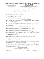 Đề thi học sinh giỏi huyện toán 9 phòng GD&ĐT Tam Dương, Vĩnh Phúc năm 2020 - 2021
