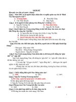 ĐỀ CƯƠNG ÔN TẬP CUỐI HỌC KÌ I MÔN KHOA HỌC LS ĐL