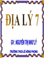 slide bài giảng địa lí lớp 7 tiết 20 môi trường hoang mạc 