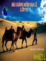 slide bài giảng địa lí lớp 7 tiết 27 thiên nhiên châu phi 