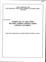 Thiết kế và thi công bộ điều khiển thông minh cho xe lăn điện 