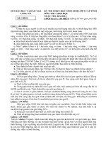 Đề thi HSG cấp tỉnh môn Sinh học năm 2013-2014