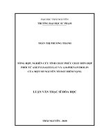 (Luận văn thạc sĩ) Tổng hợp, nghiên cứu tính chất phức chất hỗn hợp phối tử axetylsalixylat và 1,10-phenantrolin của một số nguyên tố đất hiếm nặng