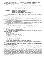 KẾ HOẠCH NĂM HỌC 2012 - 2013