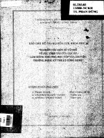 Nghiên cứu một số vấn đề về sức chịu tải của cọc ép làm móng khu nhà học tập và làm việc trường ĐHDL kỹ thuật công nghệ 
