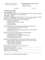 Đề KTĐK giữa kì 1 năm học 2013 - 2014