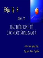 slide bài giảng địa lí lớp 8 tiết 21 đặc điểm kinh tế các nước đông nam á 