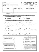 Đề thi học kì 1 môn Tin học lớp 3 năm 2017-2018 – Trường Tiểu học Lê Thị Hồng Gấm