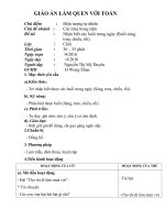 Làm quen với Toán. Chủ điểm các hiện tượng tự nhiên