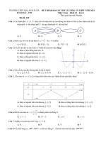 Đề khảo sát TN THPT 2021 môn Toán lần 1 trường Mai Anh Tuấn - Thanh Hóa - TOANMATH.com