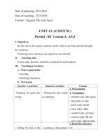 unit 13 activities  tiếng anh 7 sách cũ  trần hữu lâm  thư viện giáo án điện tử