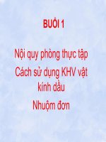 NỘI QUY PHÒNG THỰC tập VI SINH (THỰC HÀNH VI SINH) 