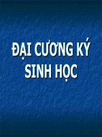 ĐẠI CƯƠNG ký SINH học (ký SINH TRÙNG) (chữ biến dạng do slide dùng font VNI times, tải về xem bình thường) 