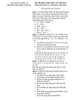 De thi HSG truong mon Hoa hoc  Nam 20092010