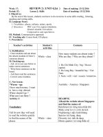 Review 2 . (4-5-6). Lesson 2. Skills