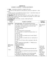 Tải Giáo án Tiếng Anh lớp 9 Unit 6: The environment - Lesson 3 - Giáo án điện tử môn Tiếng Anh lớp 9