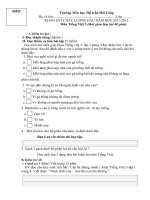 Đề thi KSCL đầu năm học 2011-2012 môn TV 3