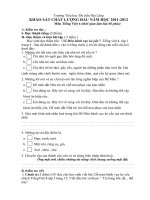 Đề KSCL đầu năm học 2011-2012 môn TV4)