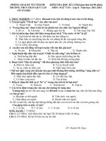 De thi HKI 2012 mon Ngu van 8