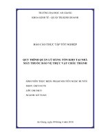 Quy trình quản lý hàng tồn kho tại nhà máy thuốc bảo vệ thực vật châu thành 