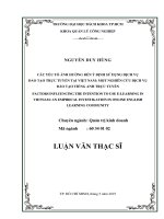 Các yếu tố ảnh hưởng đến ý định sử dụng dịch vụ đào tạo trực tuyến tại việt nambmột nghiên cứu dịch vụ đào tạo tiếng anh trực tuyến  