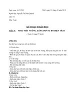 Mi - li - mét vuông. Bảng đơn vị đo diện tích