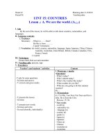 unit 15 countries  tiếng anh 6 sách cũ  nguyễn thị hồng điều  thư viện giáo án điện tử