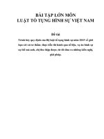 Trình bày quy định của bộ luật tố tụng hình sự năm 2015 về giới hạn xét xử sơ thẩm; thực tiễn thi hành qua số liệu, vụ án hình sự cụ thể mà anh, chị thu thập được; từ đó đưa ra những kiến nghị, giải pháp