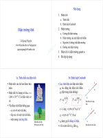 Bài giảng Vật lý 1: Chương 6 - Lê Quang Nguyên