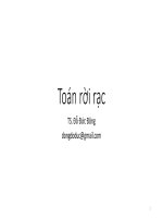 Bài giảng Toán rời rạc: Cây trong đồ thị - TS. Nguyễn Đức Đông
