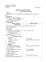 unit 12 let s eat  tiếng anh 7 sách cũ  đặng văn thinh  thư viện giáo án điện tử