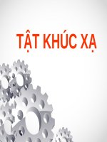 TẬT KHÚC XẠ  (NHÃN KHOA) 