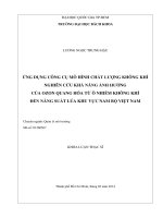 Ứng dụng công cụ mô hình chất lượng không khí nghiên cứu khả năng ảnh hưởng của ozone quang hóa từ ô nhiễm không khí đến năng suất lúa khu vực nam bộ việt nam