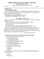 DE THI TIENG VIET LOP 2- CUOI NAM