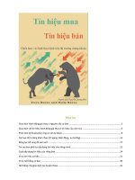 Tín hiệu mua, tín hiệu bán - Steven Burns