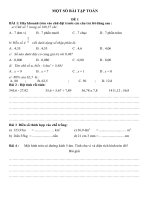 Nội dung ôn tập môn Tiếng việt và Toán lớp 5 (L3) – Trường tiểu học Núi Thành